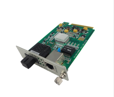 10/100/1000M 卡式光纤收发器 单模单纤 SC